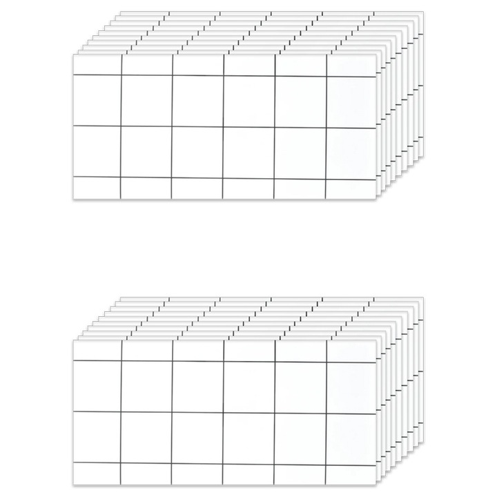 Set 20x Panouri decorative Selling Depot ®, autoadezive, imitatie marmura, grosime 2mm, dimensiuni 30x60cm, suprafata acoperita 3.6mp, Patrat Alb