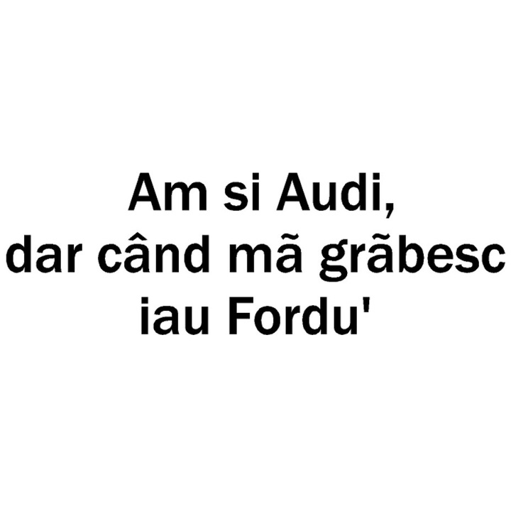 Sticker decorativ auto, Audi-Ford, 20x6 cm, negru