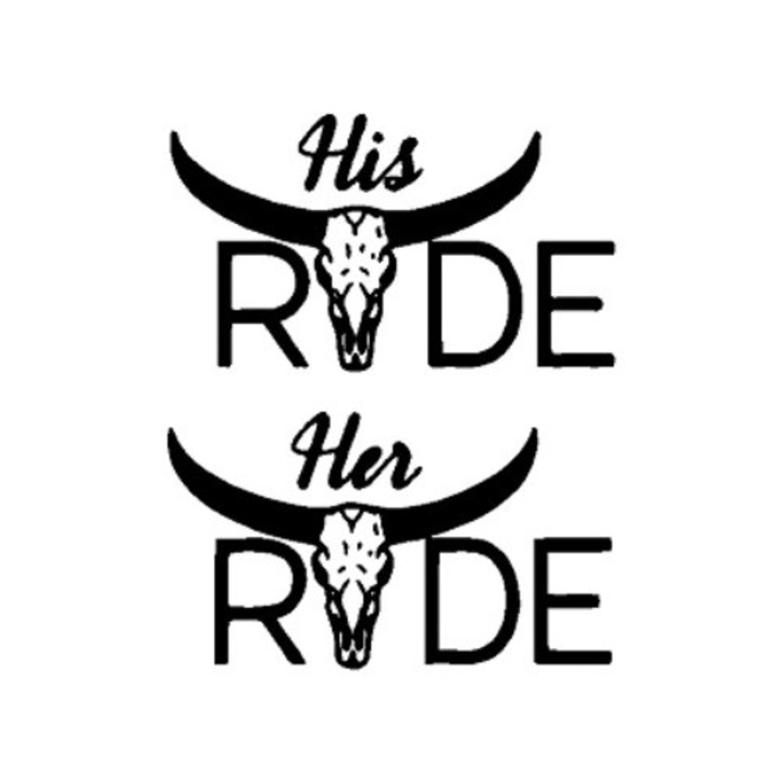 Sticker decorativ auto, Couple ride, 12x7 cm, negru