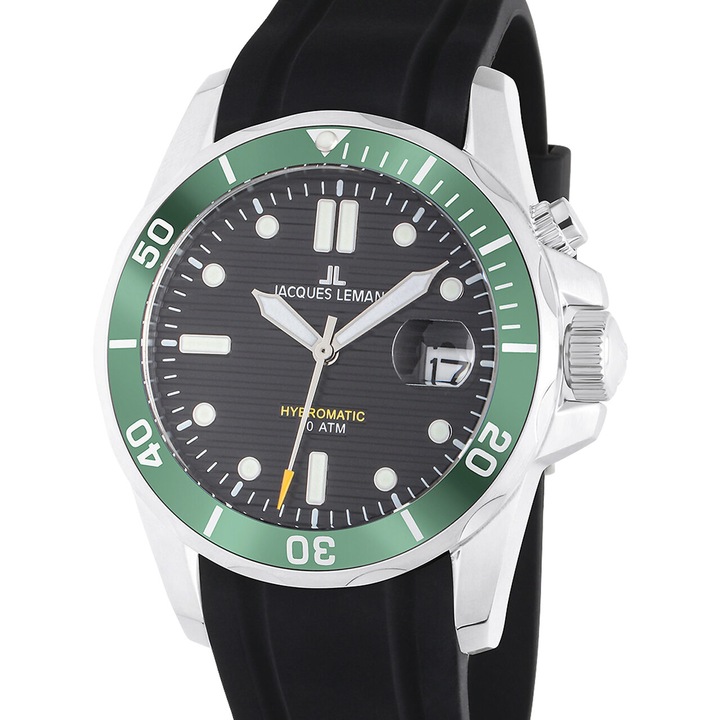 Jacques Lemans 1-2170E férfi karóra, kvarc, 41mm, 20ATM