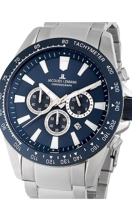 Ceas barbatesc Jacques Lemans 1-2140F, Quartz, 48mm, 10ATM