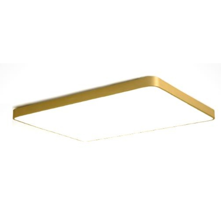 Panou LED Plafon 40x40cm, Aurie cu Sticla Acrilica Alba
