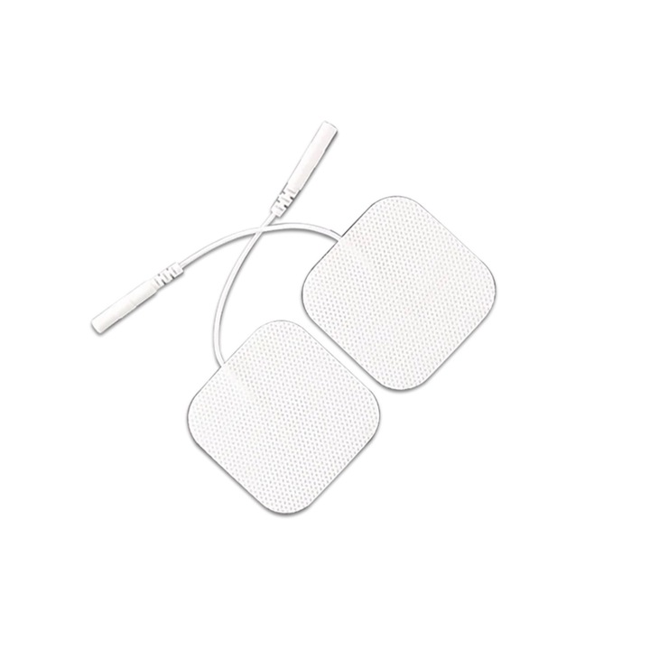 2 db Ventoo öntapadó gélelektróda készlet, fehér, 5 cm, TENS, EMS kompatibilis újrafelhasználható betét