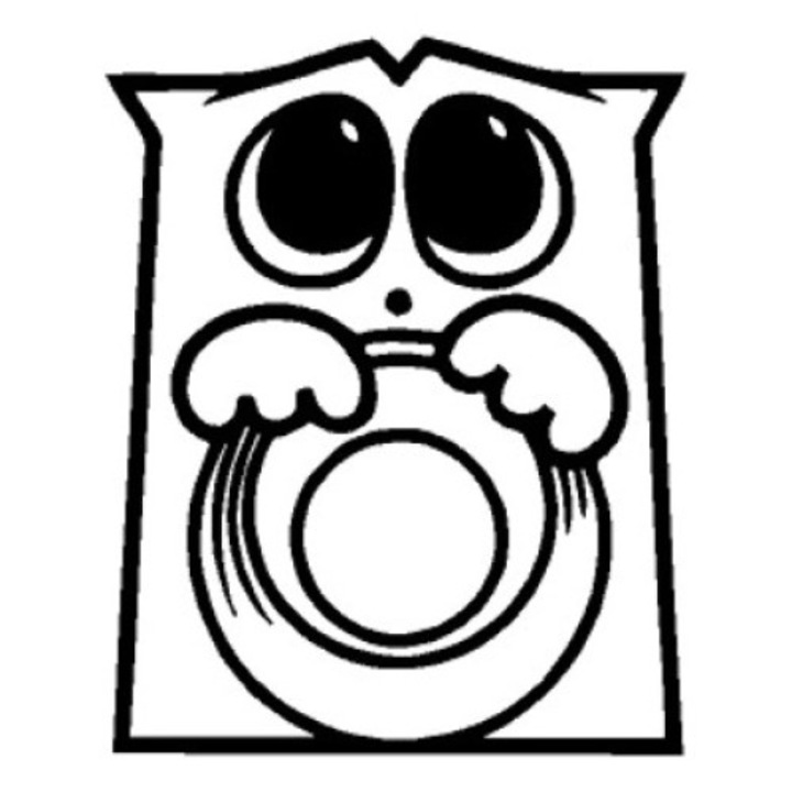 Sticker decorativ auto, Hungry cat CUTE, 10x12 cm, negru