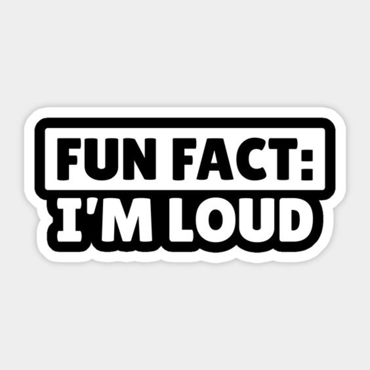 Sticker decorativ auto, I'm loudd, 16x7 cm, negru