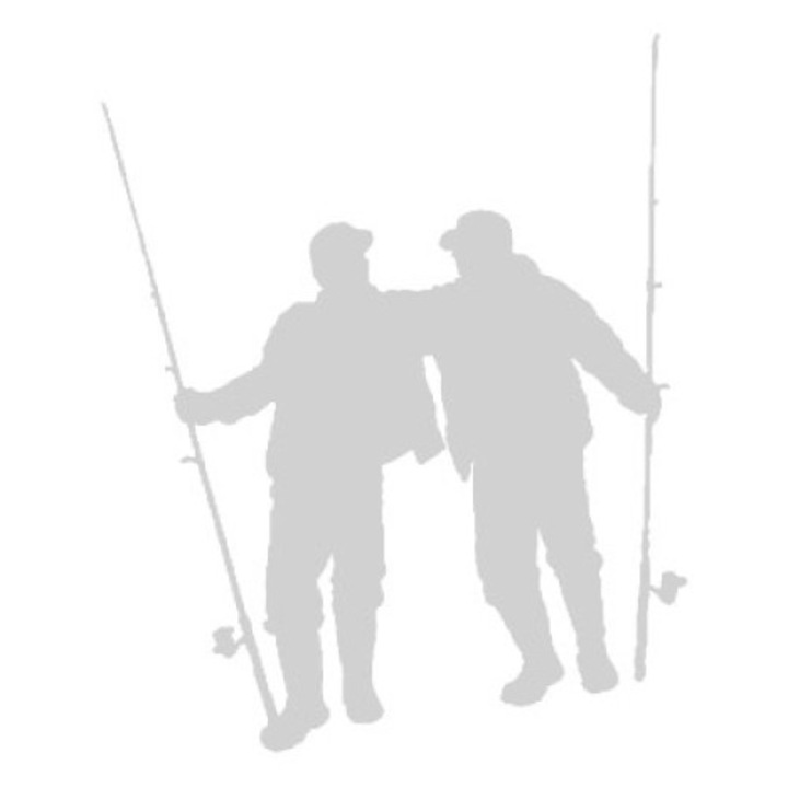 Sticker decorativ perete / geam si auto, Fish buddies, 13x15 cm, alb