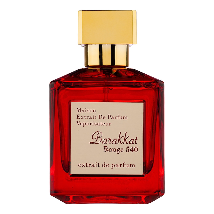 Apa de Parfum Barakkat Rouge 540 Extrait De Parfum, Fragrance World, Unisex, 100ml