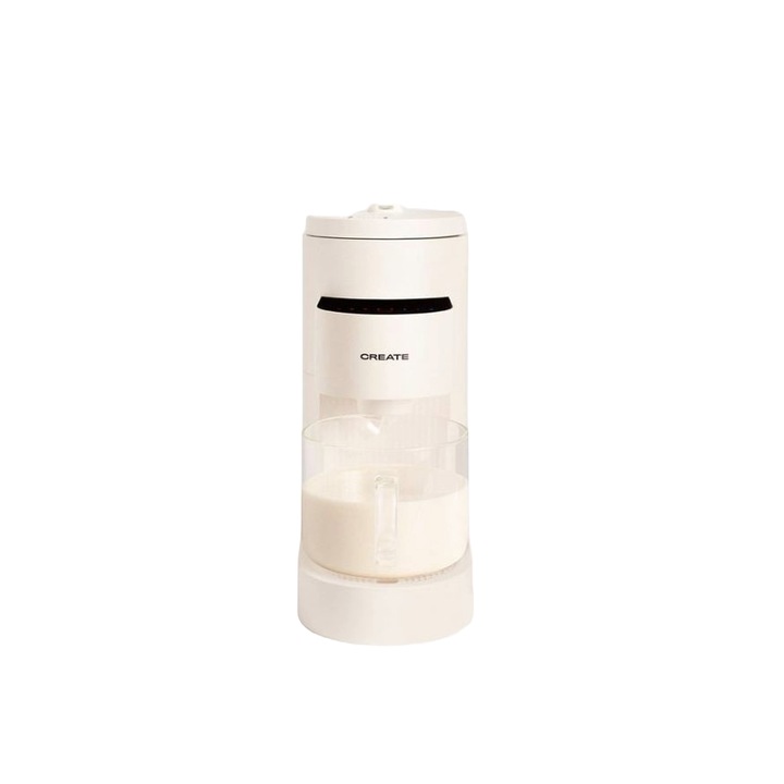 Автоматичен уред за растително мляко CREATE, Vegan Milk Maker Pro, 6 програми, макс. 1,5 л, таймер за 10 часа, вградена мелница, остриета от неръждаема стомана, цифров контролен панел, самопочистване, сметана
