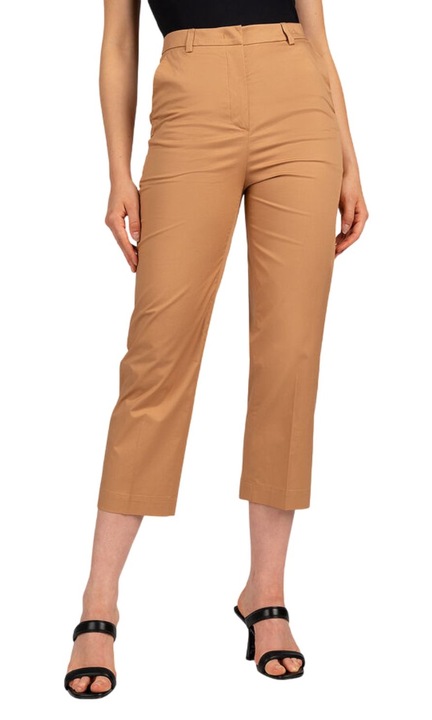 Pantaloni dama, Tru Trussardi, Bumbac/Elastan, Maro, M INTL