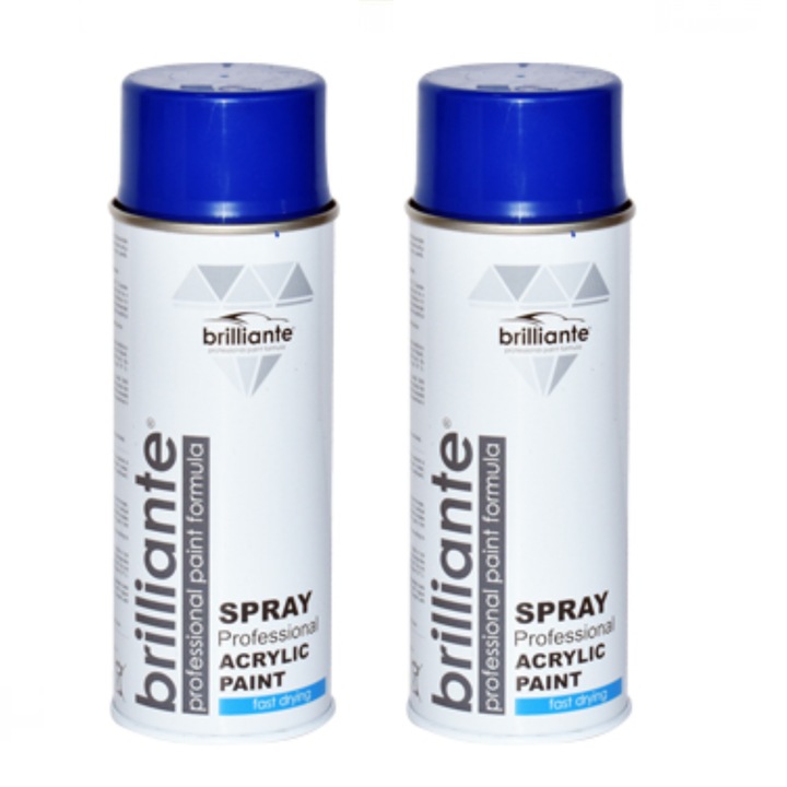 2 db Brilliant Blue Signal Spray festék RAL 5005 400 ml csomag