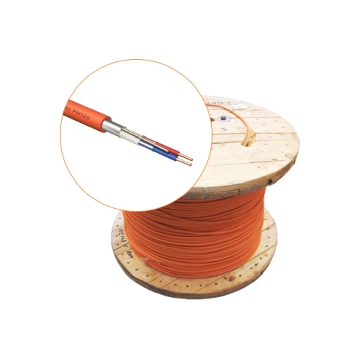 Cablu de incendiu JE-H(St)H FE 180 E30/E90, 1x2x1.5 mm ecranat, tambur 500 metri