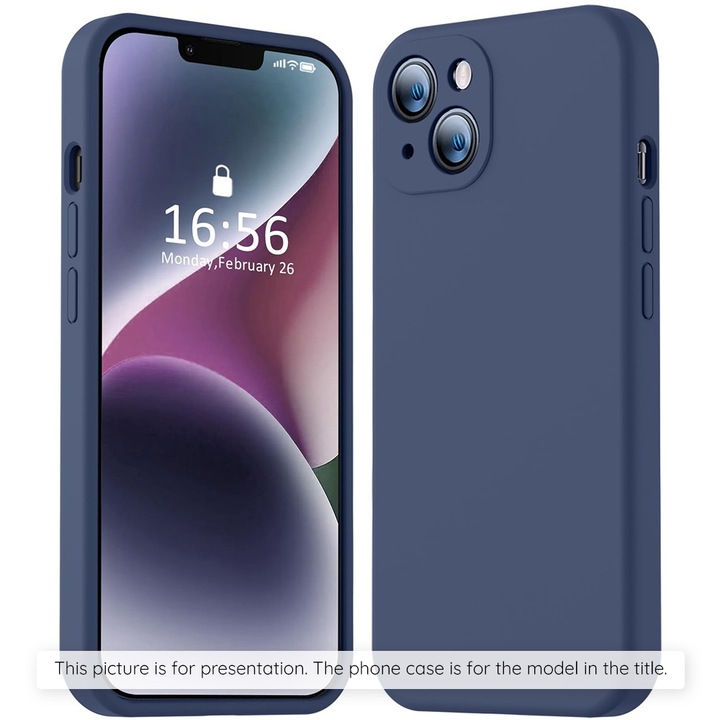 Кейс за Oppo Reno11 F, SoftFlex, E44, Canvas, Navy Blue