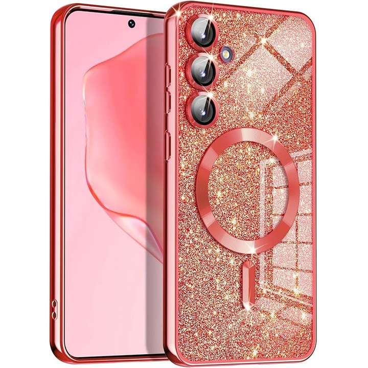 Husa pentru Samsung Galaxy S24, V248, Poliuretan, Red