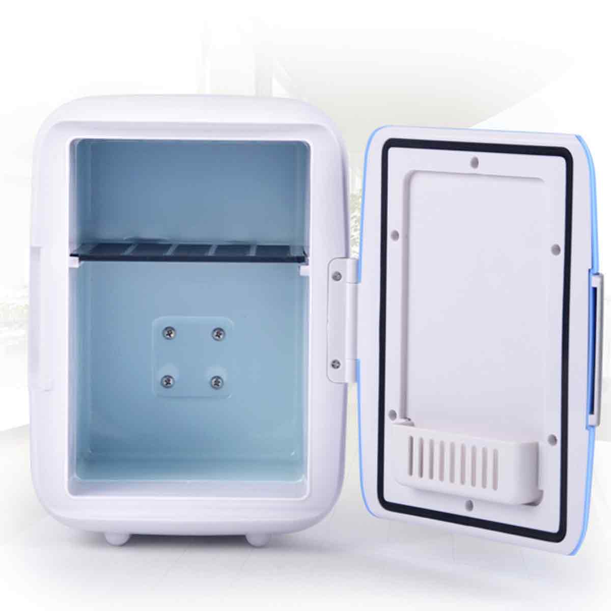 Mini Frigider 5L, Dual-Function, 19x26.5x27.5cm, Alb/Albastru
