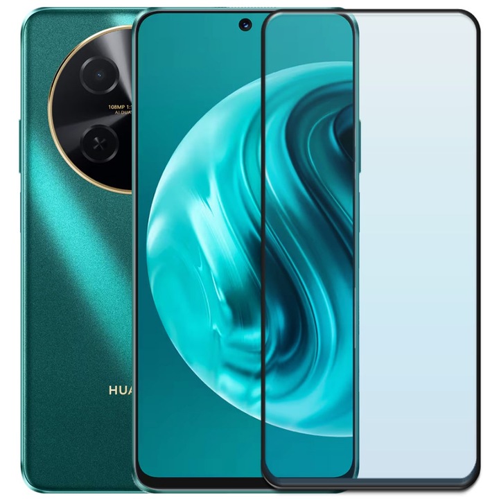 Folie din sticla securizata pentru Huawei Nova 12i, HAMSTERBOX Glass Shield, Protectie completa ecran, Full face, Aplicare rapida, Case Friendly, Transparenta