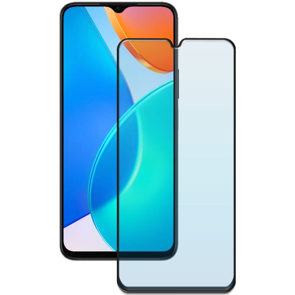 Folie din sticla securizata pentru Honor X6, HAMSTERBOX Glass Shield, Protectie completa ecran, Full face, Aplicare rapida, Case Friendly, Transparenta