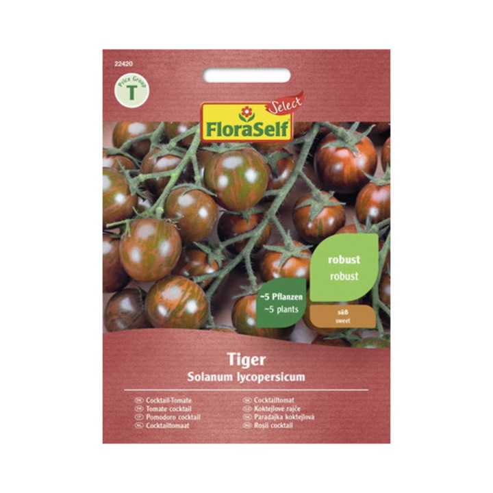 Seminte Legume Floraself Select Rosii Cocktail Tiger F1