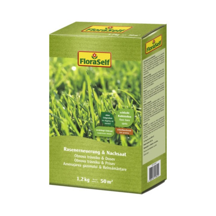 Seminte Reinsamantare Gazon Floraself 1, 2 Kg 50 Mp