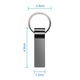 USB memória AMRINUGL 128GB, cink, fekete színű, méretei 48x12.3x4.6mm