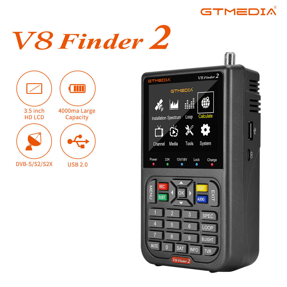 Dispozitiv de masurare satelit Tovbmup V8 Finder 2, DVB-S/S2, MPEG