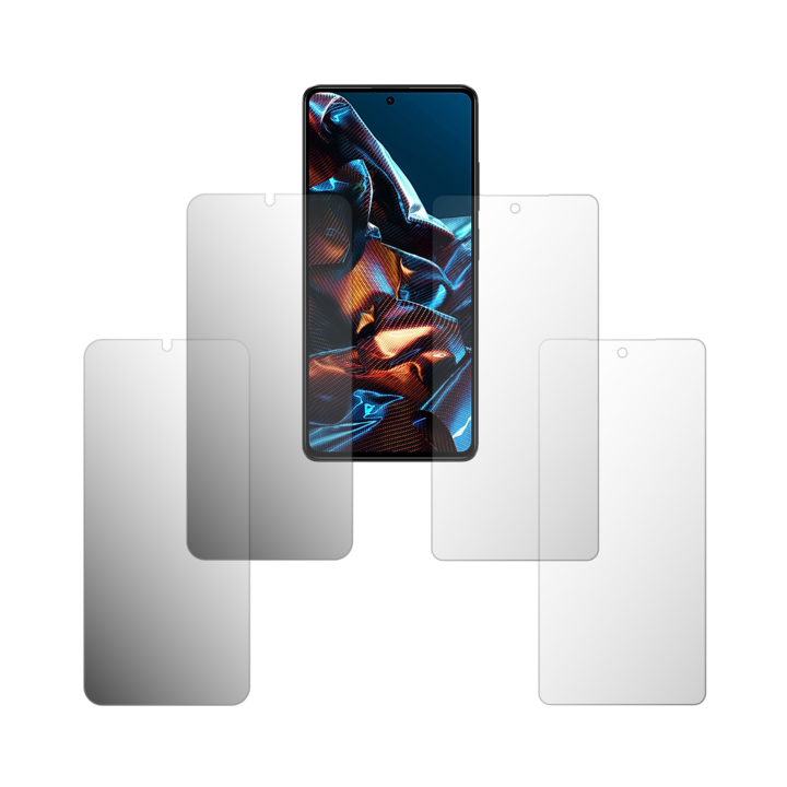 Set 4X Folie Protectie Ecran Folie24, pentru Xiaomi Poco X5 Pro, 2X Ultra-Clear + 2X Mate, Acoperire Full-Display si Case-Friendly, Adezive, Flexibile cu Auto Regenerare