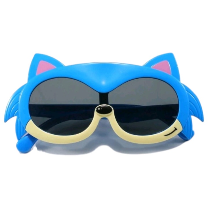 Ochelari de soare albastrii, polarizati, pentru copii cu design Sonic the Hedgehog