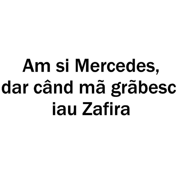 Sticker decorativ auto, Mercedes-Zafira, 20x6 cm, negru