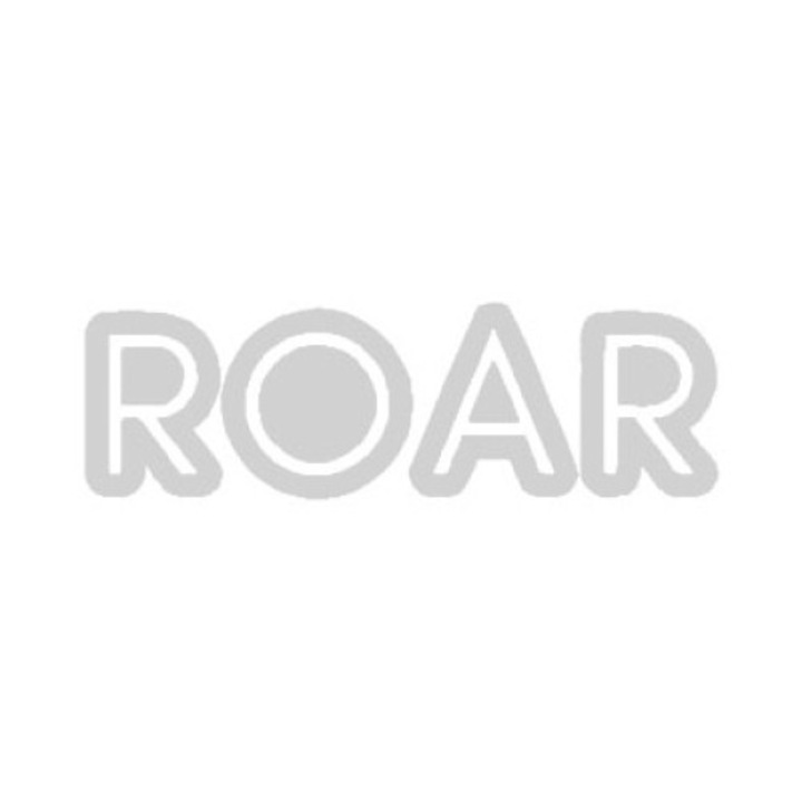 Sticker decorativ perete / geam si auto, Roar, 20x6 cm, alb