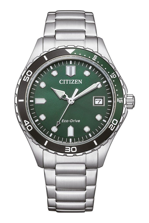 Citizen, Часовник с три стрелки от неръждаема стомана, сребрист, Сребрист