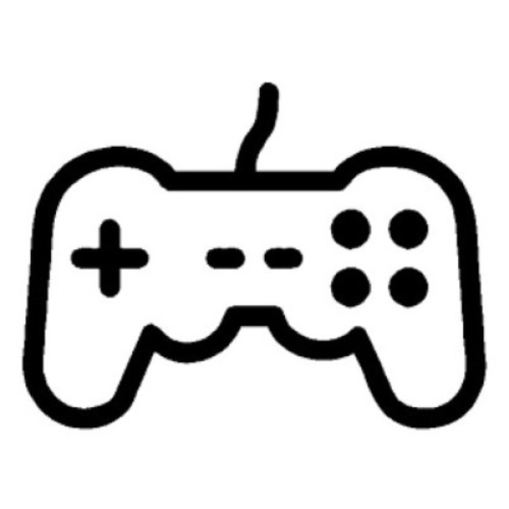 Sticker decorativ perete / geam, Video games, 15x11 cm, negru