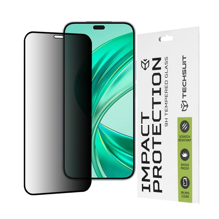 Film for Honor X8b - Techsuit 111D Privacy Full Glue - fekete
