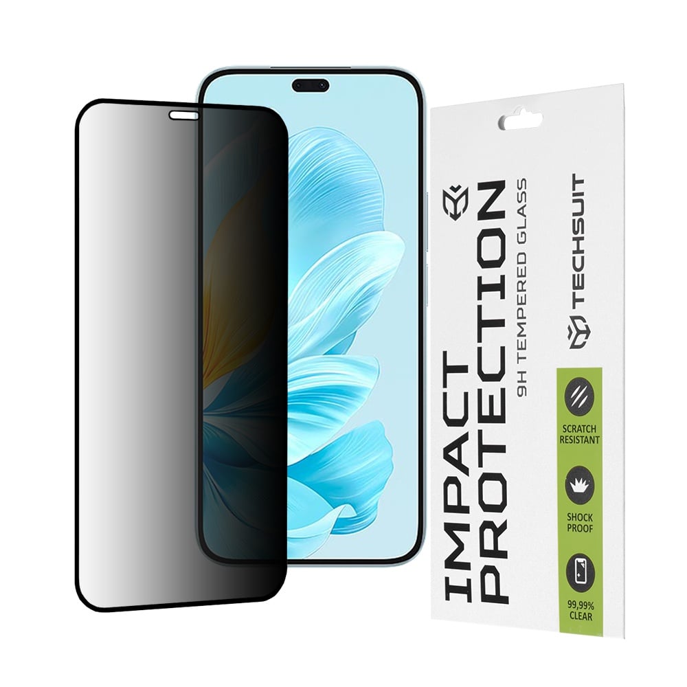 Folie sticla Honor 200 Lite Techsuit 111D Privacy Full Glue, negru