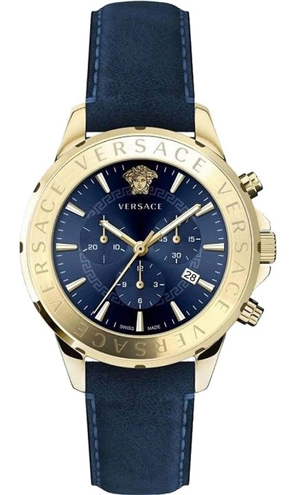 Мъжки часовник Versace VEV601423, кварцов, 44 мм, 5ATM