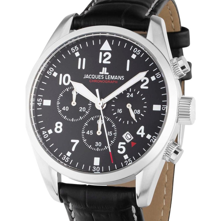 Ceas barbatesc Jacques Lemans 42-2A, Quartz, 42mm, 10ATM