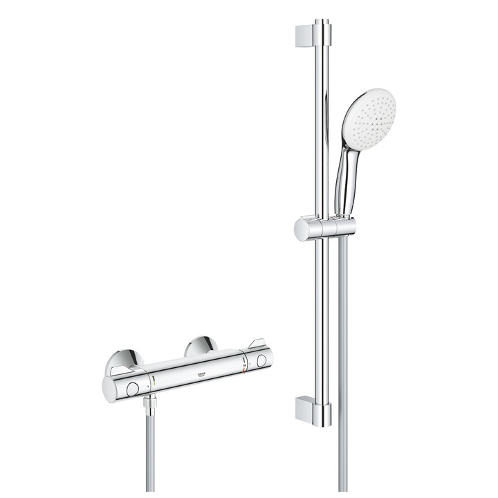 Смесител за душ Grohe Grohtherm 800 34565002, Видим, Термостат, Душ колона, 600 мм, Хром
