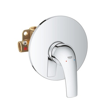 Baterie dus Grohe Start Curve 29114000, 1/2'', incastrabila, monocomanda, cartus ceramic, protectie reflux, crom