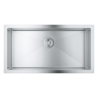 Chiuveta bucatarie Grohe K700 31580SD1, 864 x 464 mm, montare pe blat, 1 cuva, scurgere, otel inoxidabil