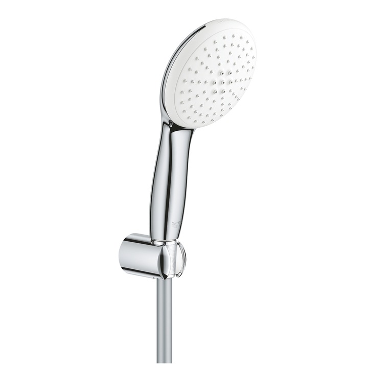 Para de dus Grohe Tempesta 110 26919003, universala, 2 functii, 110 mm, suport/furtun, crom