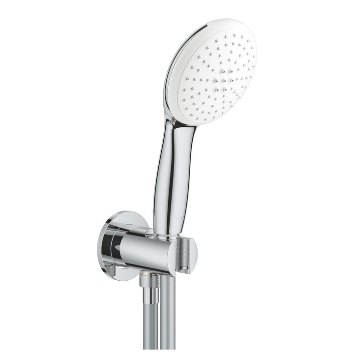Para de dus Grohe Tempesta 110 26406003, universala, 2 functii, 110 mm, cot iesire/furtun, crom