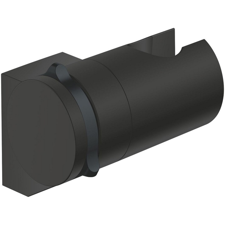 Suport para dus Grohe Tempesta 275952431, pe perete, universal, pivotant, plastic, mat, negru