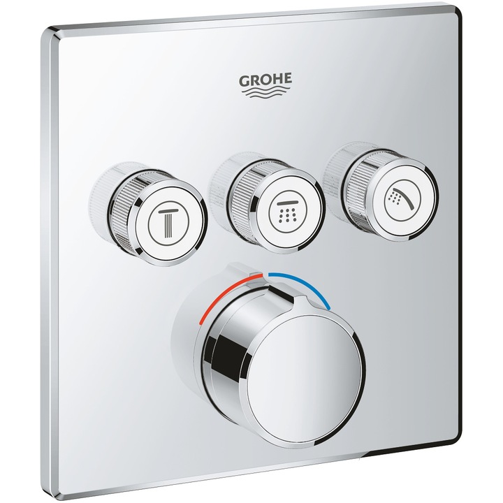 Контролен блок Grohe Smartcontrol 29149000, 3 изхода, Изисква клапан, Хром