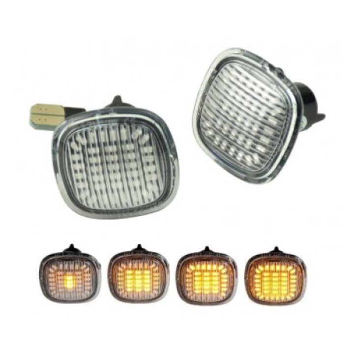 2 db LED-es szárnyjelző készlet Skoda Rapid, Fabia, Octavia, Roomster, Xenon Bright