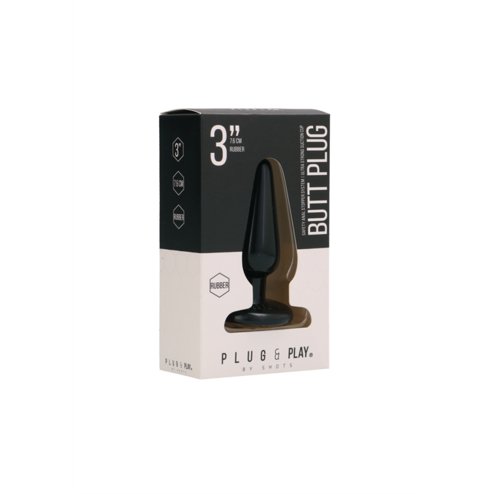 Dop anal, Plug & Play by Shots, 3 cm x 8 cm