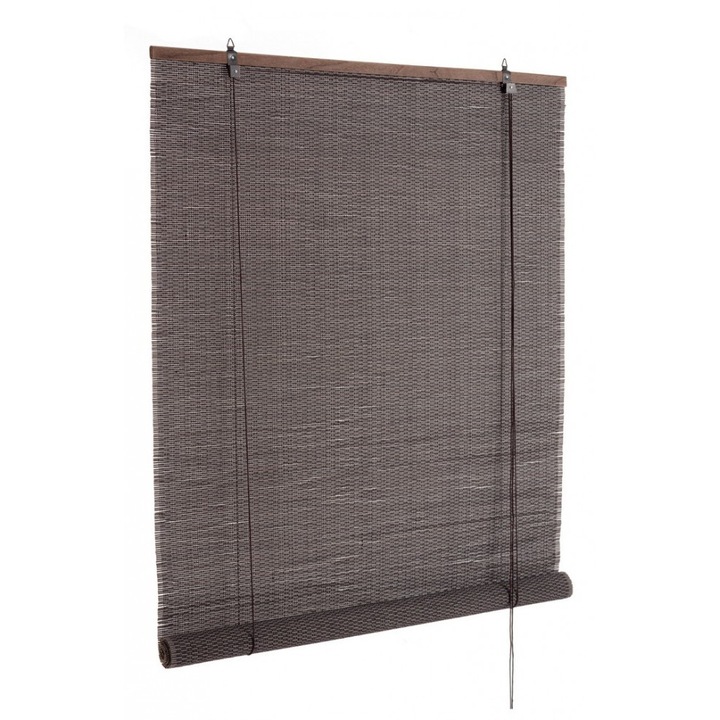 Щора, бамбук, 150x260 см, антрацитно сива