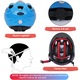 Комплект за защита на деца 7 в 1, каска с регулируем размер, наколенки, налакътници и предпазители за китки, многоцветен, 3-8 години, Captain, размер S, син