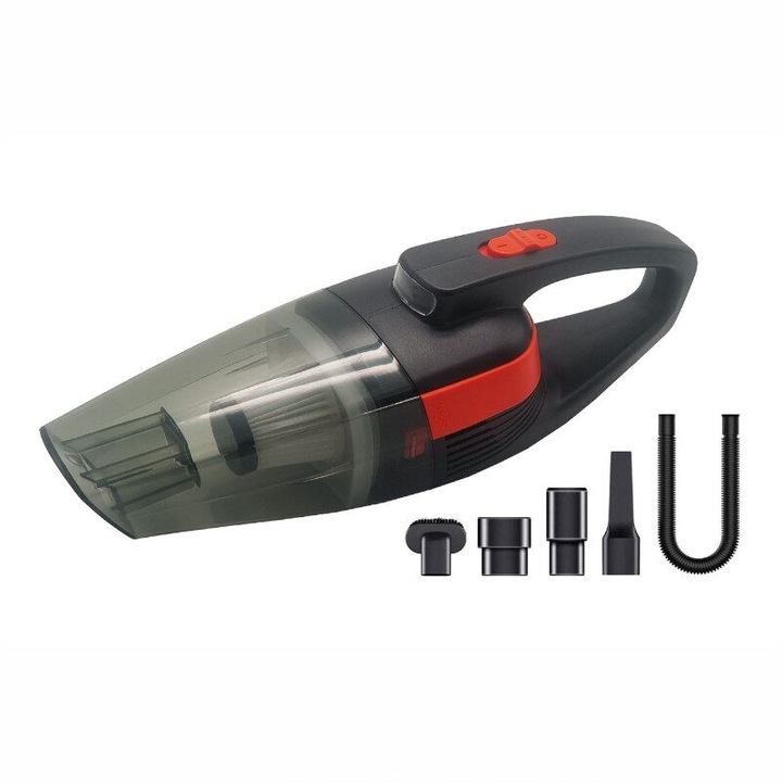 Akkus porszívó, 3,8 kPa VC-03, 220V, 60W, Hepa szűrővel és 4 különböző fejjel, 02382 Amio