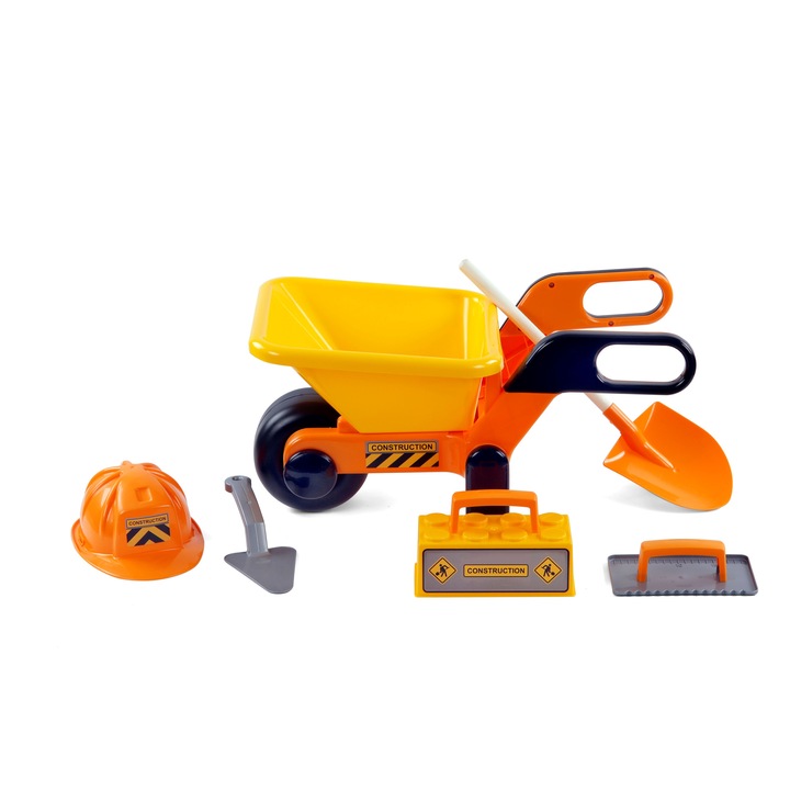 Set roaba cu 4 unelte si casca, CavallinoToys, 1+an, 63, 5x34, 5x32, 0cm