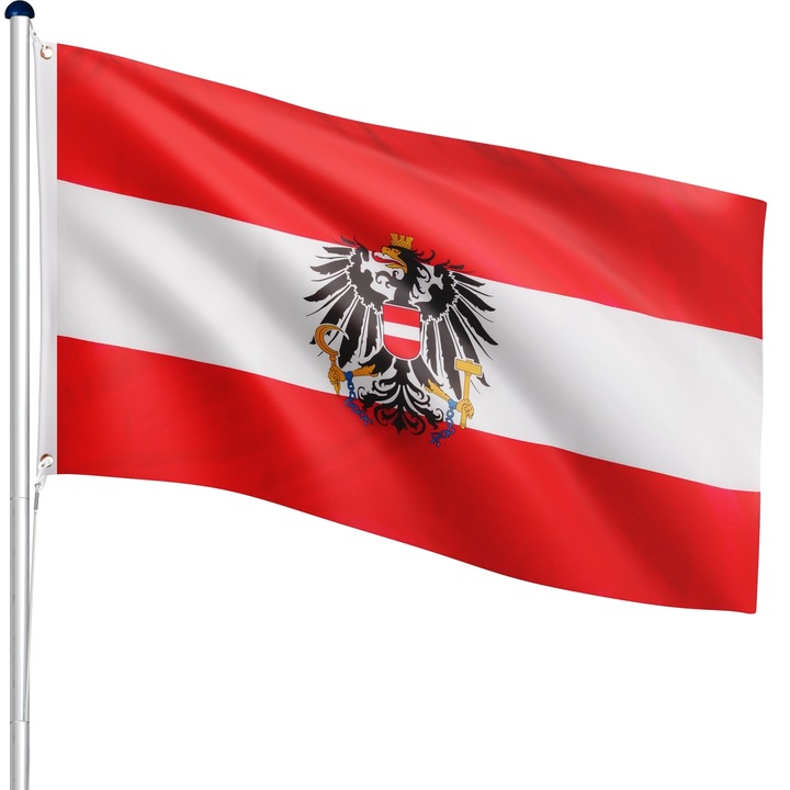 Catarg de steag din aluminiu, Austria, 6.50 m, FLAGMASTER®
