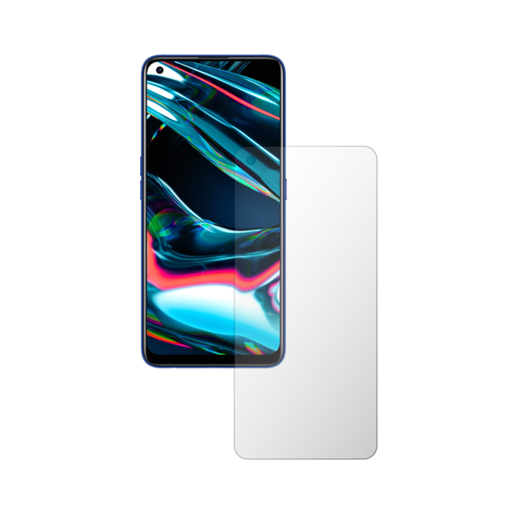 Комплект от 2X защитно фолио за екрана iSkinz за Realme X7 - удобно за калъфа, Invisible Skinz HD, ултра-прозрачен силикон с пълно покритие, залепващ и гъвкав