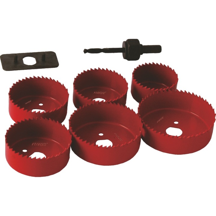 Комплект от 6 свредла за дърво, гипсокартон 50, 58, 64, 69, 70, 88 мм